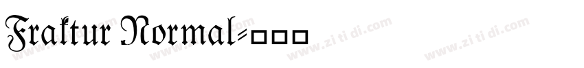 Fraktur Normal字体转换